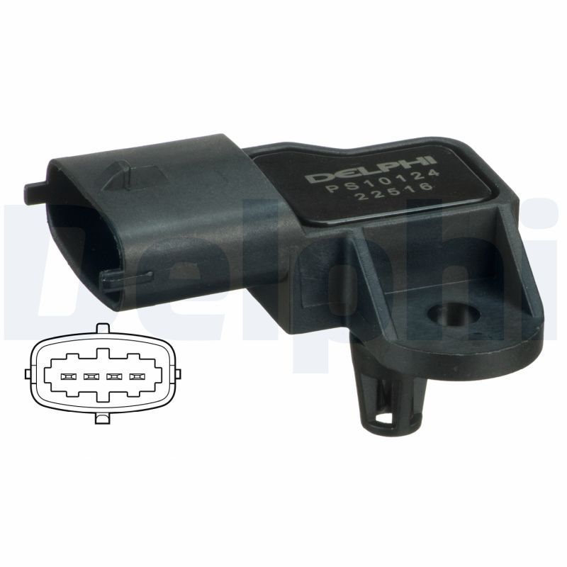 DELPHI PS10124 Sensor, boost pressure