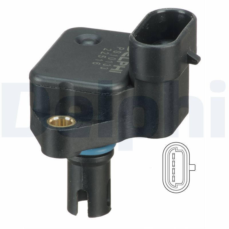 DELPHI PS10133 Sensor, boost pressure