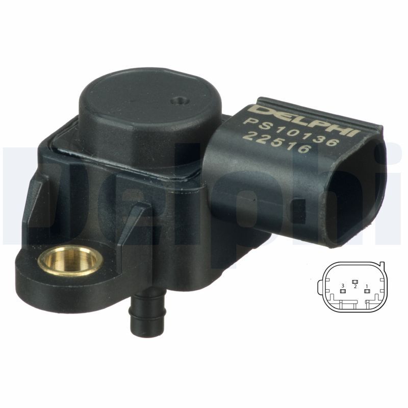 DELPHI PS10136 Sensor, boost pressure