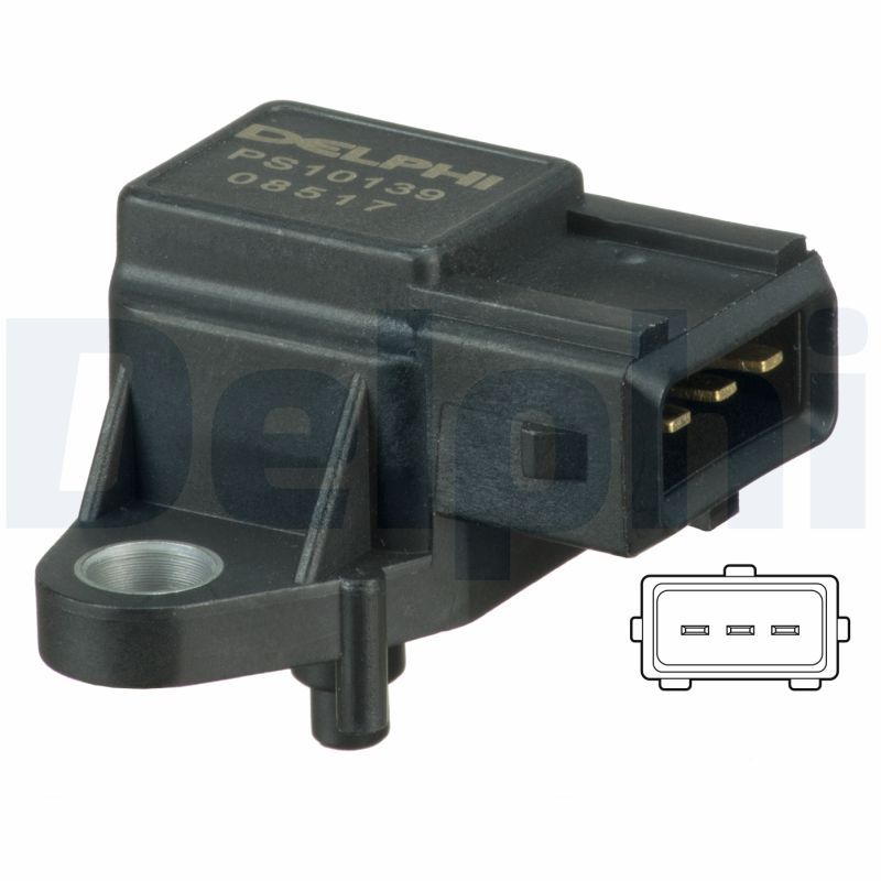 DELPHI PS10139 Sensor, boost pressure