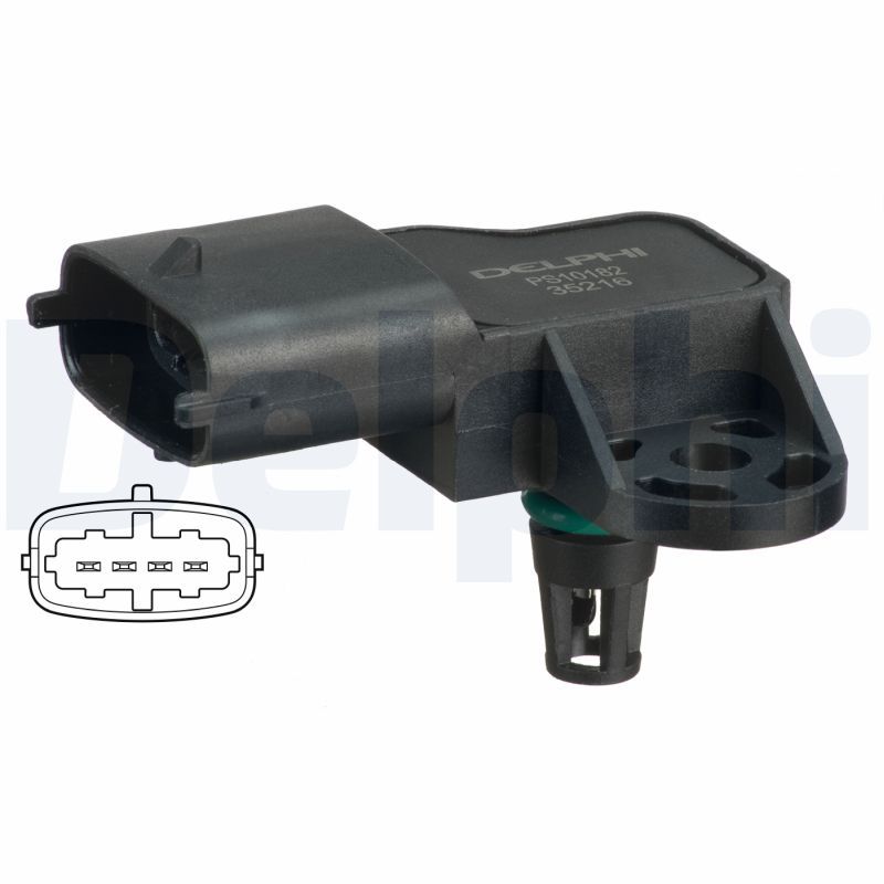 DELPHI PS10182 Sensor, boost pressure
