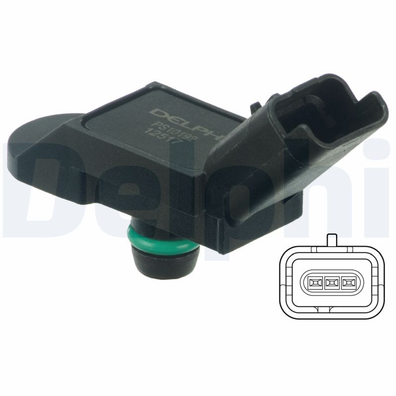 DELPHI PS10192 Sensor, boost pressure