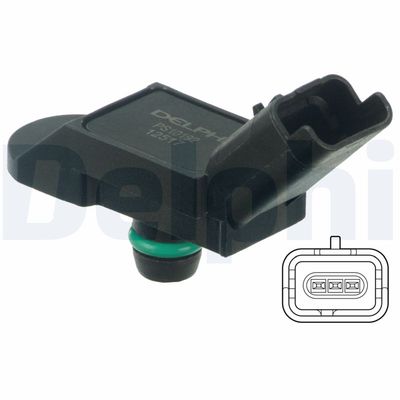 Sensor, boost pressure DELPHI PS10192