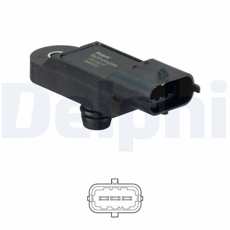 DELPHI PS10210 Sensor, boost pressure