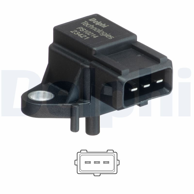 DELPHI PS10214 Sensor, boost pressure