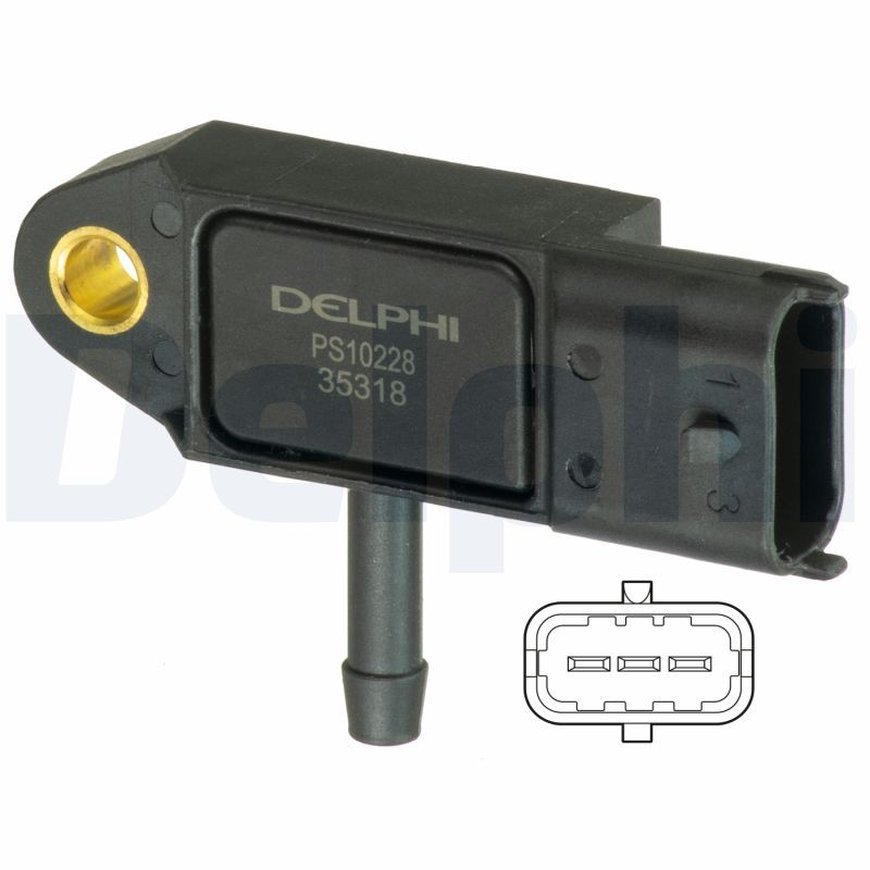 DELPHI PS10228 Sensor, boost pressure
