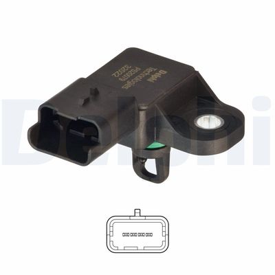 Sensor, boost pressure DELPHI PS20079-12B1