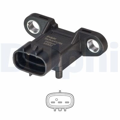 Sensor, boost pressure DELPHI PS20080-12B1