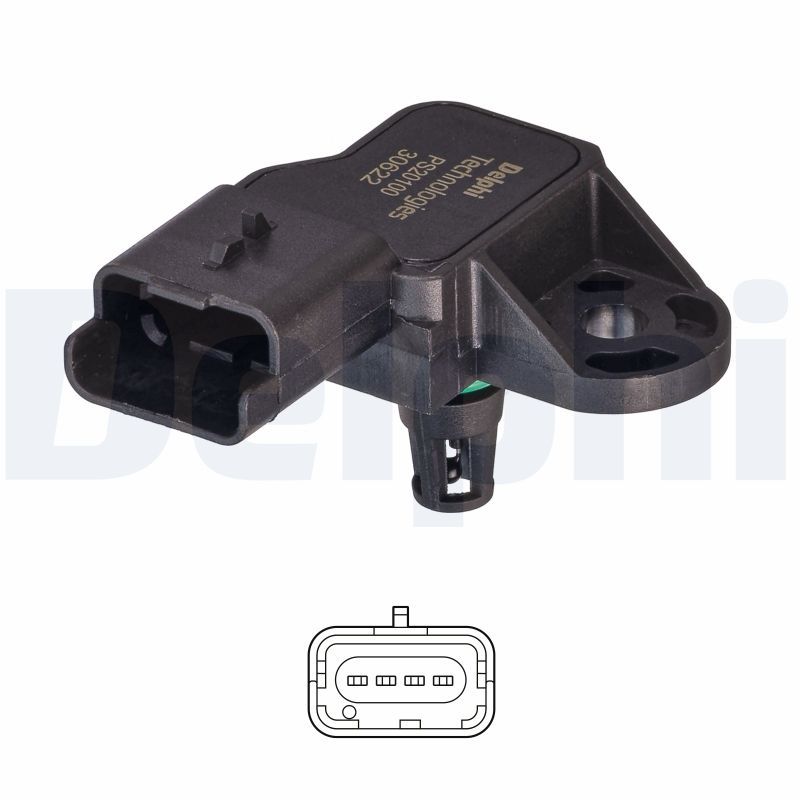 DELPHI PS20100-12B1 Sensor, boost pressure