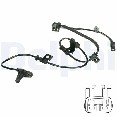 Sensor, wheel speed DELPHI SS20615