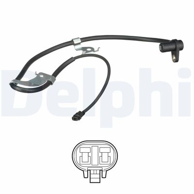 Sensor, wheel speed DELPHI SS20632