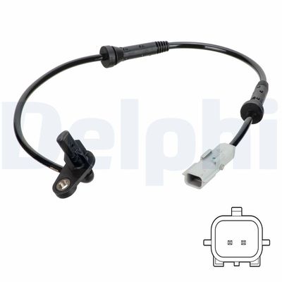 Sensor, wheel speed DELPHI SS20758