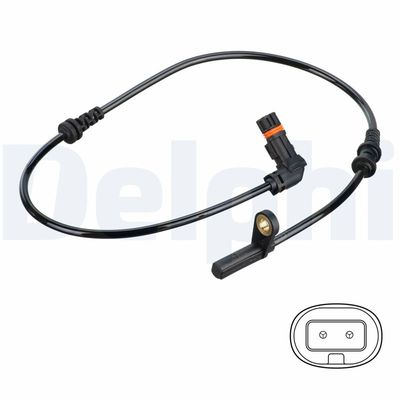 Sensor, wheel speed DELPHI SS20797