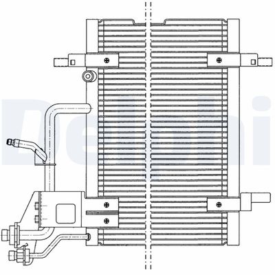 Condenser, air conditioning DELPHI TSP0225011