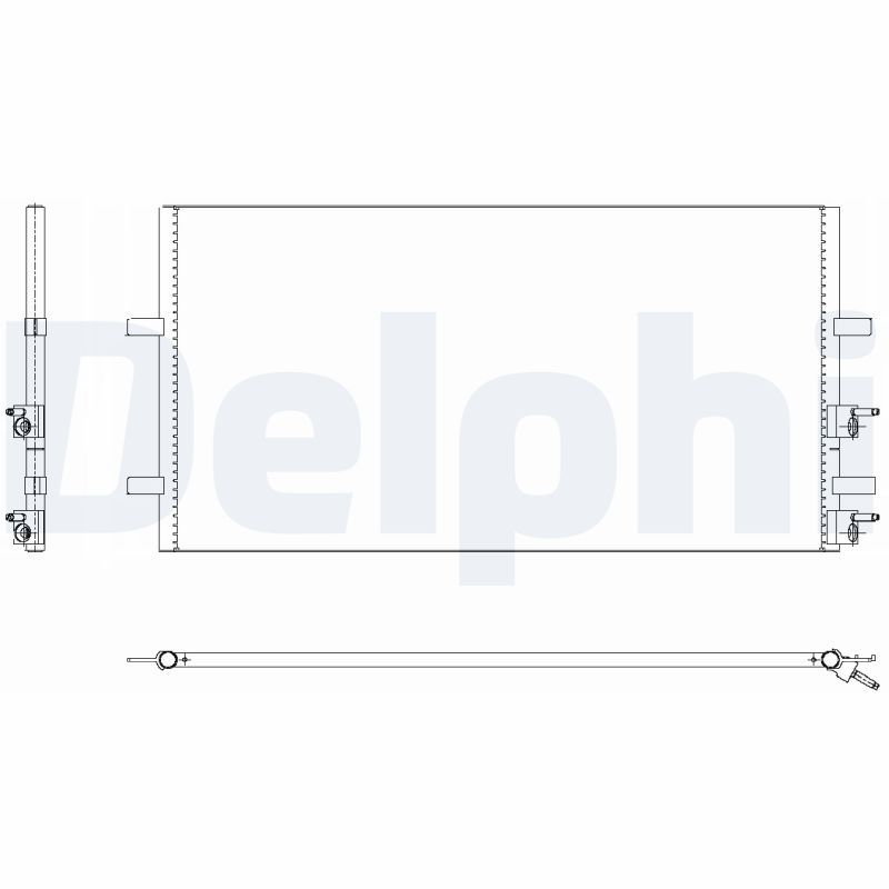 DELPHI TSP0225640 Condenser, air conditioning