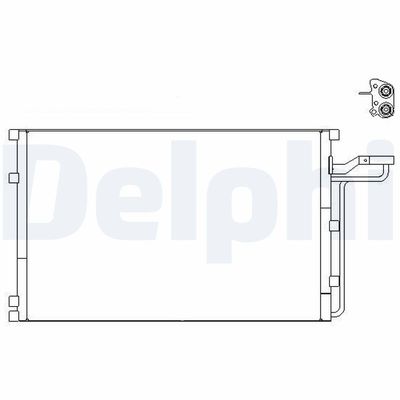 Condenser, air conditioning DELPHI TSP0225659