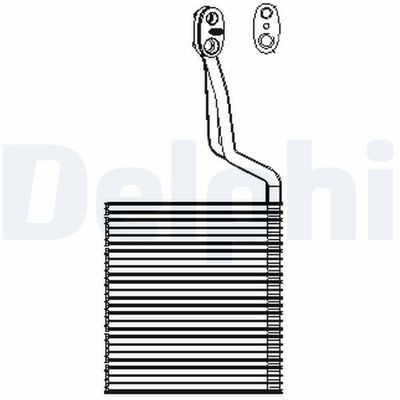 Evaporator, air conditioning DELPHI TSP0525196