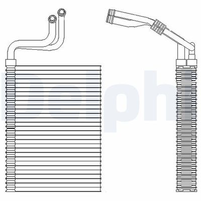 Evaporator, air conditioning DELPHI TSP0525197
