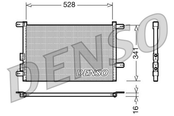 DENSO DCN01003 Condenser, air conditioning