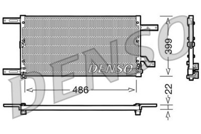 Condenser, air conditioning DENSO DCN01021