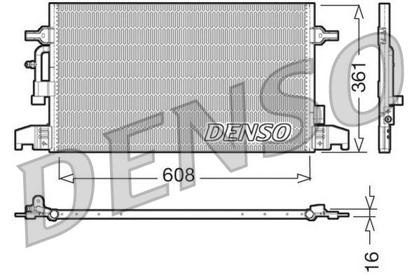 DENSO DCN02016 Condenser, air conditioning