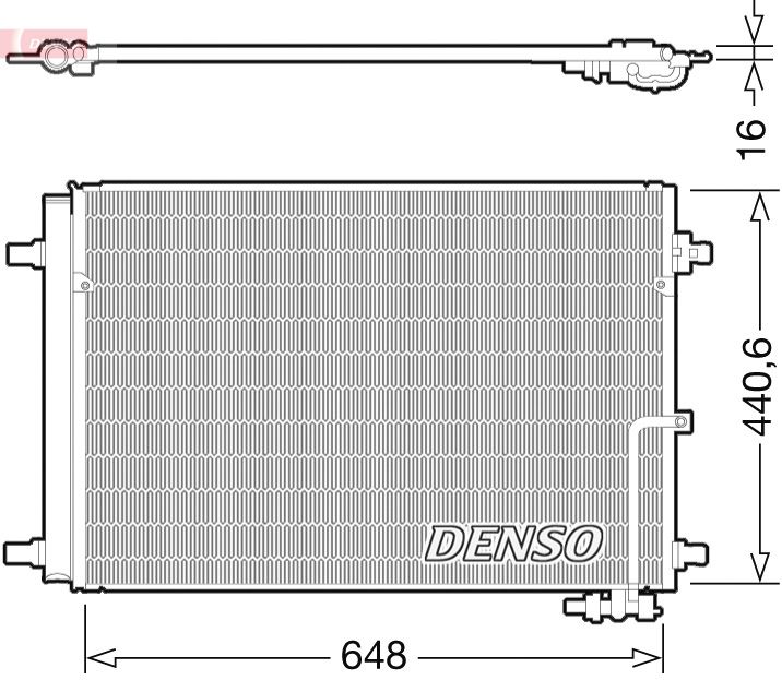 DENSO DCN02022 Condenser, air conditioning