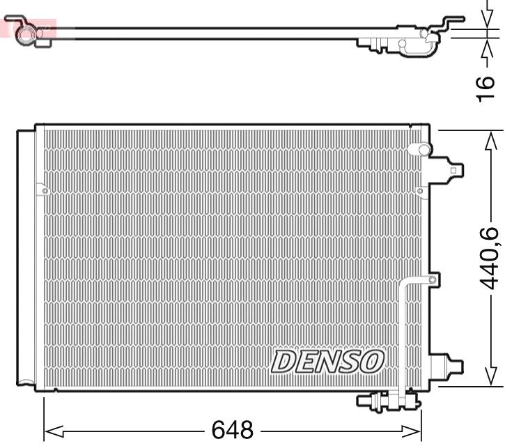 DENSO DCN02025 Condenser, air conditioning