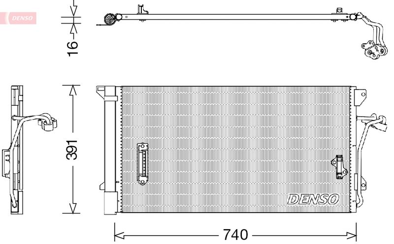 DENSO DCN02027 Condenser, air conditioning