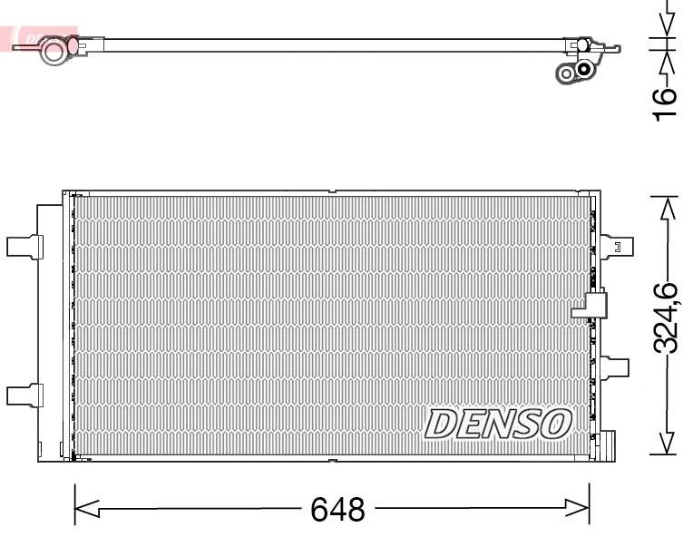 DENSO DCN02044 Condenser, air conditioning