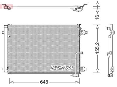 Condenser, air conditioning DENSO DCN02045