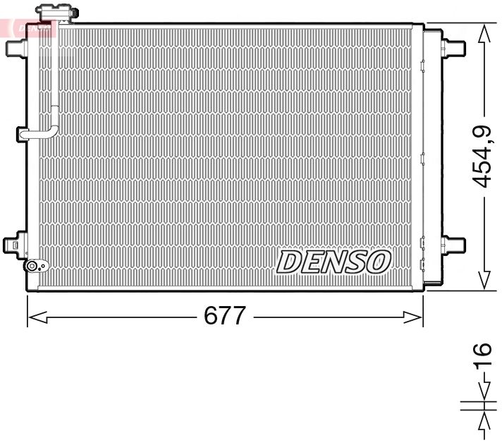DENSO DCN02046 Condenser, air conditioning