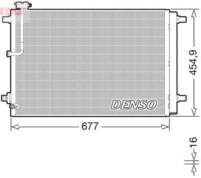 Condenser, air conditioning DENSO DCN02046