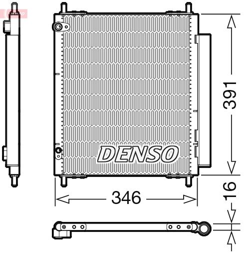 DENSO DCN07003 Condenser, air conditioning