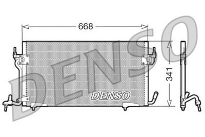 Condenser, air conditioning DENSO DCN07010