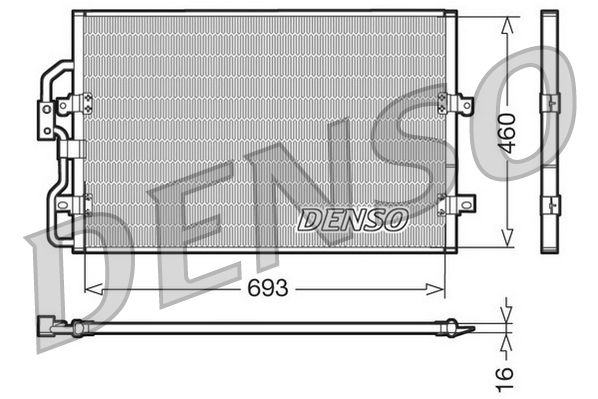 DENSO DCN07040 Condenser, air conditioning
