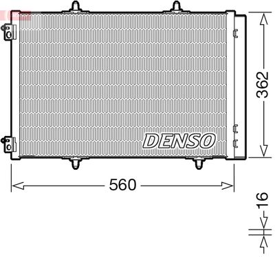 Condenser, air conditioning DENSO DCN07061
