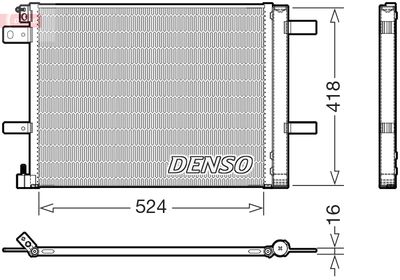 Condenser, air conditioning DENSO DCN07062