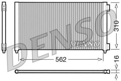 Condenser, air conditioning DENSO DCN09102