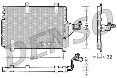 Condenser, air conditioning DENSO DCN09143