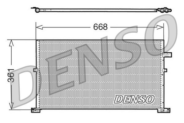 DENSO DCN10013 Condenser, air conditioning