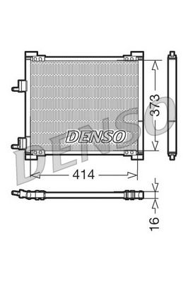 DENSO DCN10015 Condenser, air conditioning