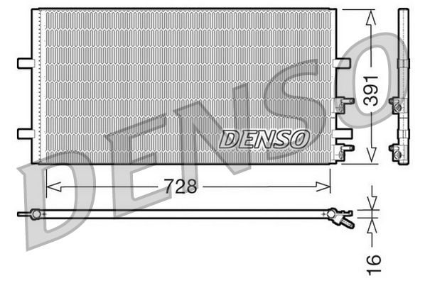 DENSO DCN10017 Condenser, air conditioning