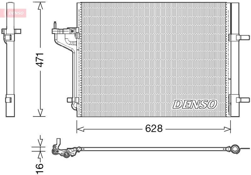 DENSO DCN10029 Condenser, air conditioning