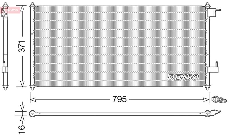 DENSO DCN10030 Condenser, air conditioning
