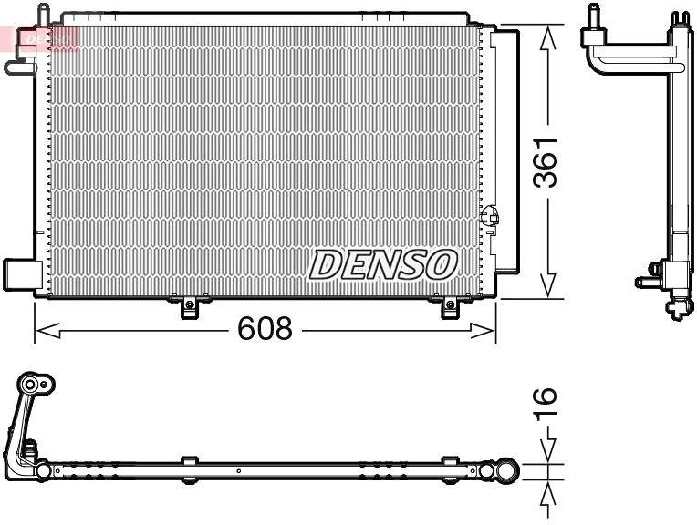 DENSO DCN10041 Condenser, air conditioning