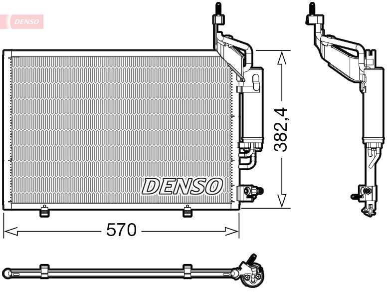 DENSO DCN10050 Condenser, air conditioning