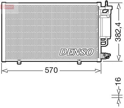 Condenser, air conditioning DENSO DCN10051