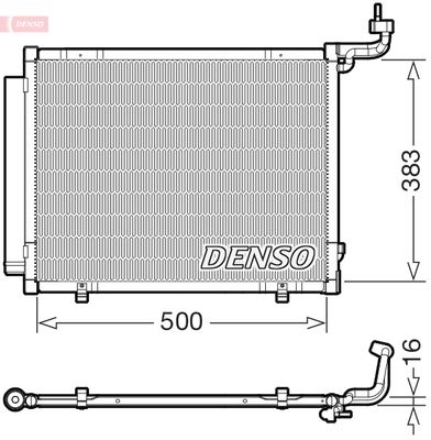 Condenser, air conditioning DENSO DCN10057