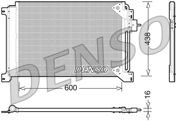 DENSO DCN12004 Condenser, air conditioning