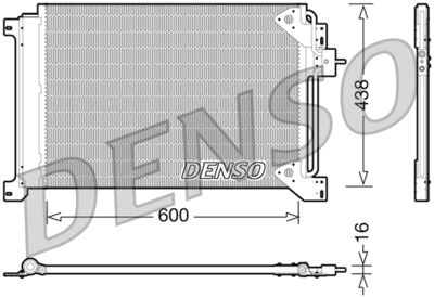 Condenser, air conditioning DENSO DCN12004